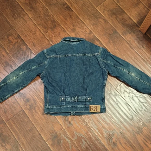 Vintage Ralph Lauren RRL Denim Jacket Size Small Trucker Western Made In USA - Picture 5 of 8